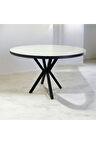 Yuvarlak Yemek Masası BEYAZ Ahtapot AYAK