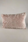 Mrs.Gugar Peluş Dikdörtgen Kırlent Kılıfı Pudra