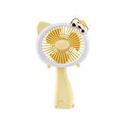 Şarjlı El Fanı Vantilatör 3 Kademeli Kırmalı Işıklı Mini Fan 17*11 Cm