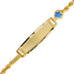 Altın Halat Zincirli Yenidoğan Bebek Künyesi (CKN0026)