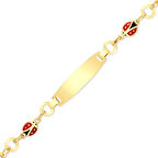 Uğur Böceği Detaylı Altın Kız Çocuk Künye (CKN0042)