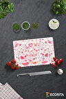 Cam Kesme Tahtası - Cam Kesme Tablası | Love - Renkli | 20cm x 30cm