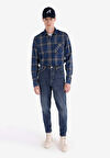 Loose Tapered Fit   Erkek İndigo Jean Pantolon