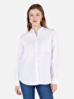 Beyaz Kadın Gömlek U.kol