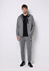Regular Fit Orta Bel Düz Erkek Antrasit Eşofman Altı