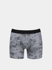 Modern Fit Baskılı Erkek Gri Boxer