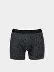 Modern Fit Baskılı Erkek Antrasit Boxer