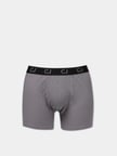 Modern Fit Düz Erkek Gri Boxer