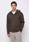 Comfort Fit   Erkek Gri Sweatshirt