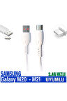 Samsung Galaxy M20 - M21 Şarj Kablosu 3.4A HIZLI USB - TYPE C