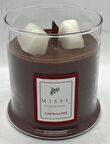 MİSSİ BÜYÜK ÜFLEME CAM AHŞAP FİTİLLİ COLD BREW COFFE VEGAN MUM (380 GR)