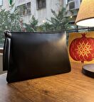 Simfa Kadın Fermuarlı Astarlı Deri Portföy Clutch El Çantası