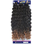 Afro Saç  Dalgalı Saç / Siyah Karamel Renk Geçişli T1B/27 /  (CLZ175)