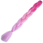 Afro Örgülük Renk Geçişli Sentetik Saç 100 Gr. / Koyu Pembe / Açık Pembe / Pembe /  (CLZ175)
