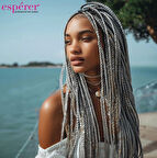 Sentetik Örgülük Saç Esperer 100 Gr. / Orta Ton Gri /  (CLZ175)