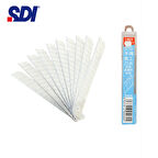 SDI 1403 Çelik Maket Bıçağı Falçata Ucu Yedeği 9mm 60 Derece Küçük 10'lu