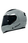 Rapıd 2 Nardo Gri Kapalı Motosiklet Kaskı Siyah-cam