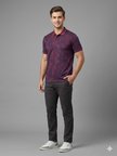 Centilmen Erkek Polo Yaka Kendinden Desenli Rahat Kalıp T-Shirt 2417504