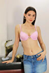 Giyim Kadın Destekli Balenli Sütyen Pembe