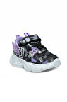 Alessio 034-25 Simli Kelebek Kız Çocuk Sneaker Lila Siyah Beyaz 31-35