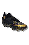 Laliga 565-25 Çoraplı Halı Saha Krampon Çivili Siyah Altın 31-35