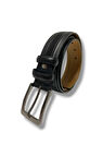 Kafka K120-25 Hakiki Baskı Deri Klasik Erkek Kemer 125 Cm