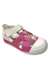 Şiringenç 1515-20 Çiçekli Kız Ayakkabı Pembe Beyaz