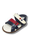 Şiringenç 1559-20 Anatomik Çirt Bant Erkek Çocuk Sandalet Lacivert Kırmızı 21-25