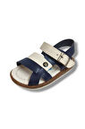 Şirinbebe 1656-20 Anatomik Cırt Bant Erkek Çocuk Sandalet Lacivert Beyaz 21-25