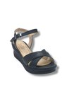 Selfie 4252-26 Cilt Çapraz Bant Dolgu Taban Fashion Kadın Sandalet(6cm)