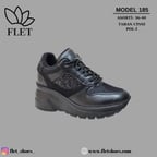 Flet 185 Siyah Kadın Spor Sneaker