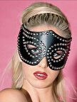 Fantazi Metalli Deri Seksi Parti Maskesi