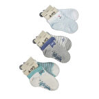 Katamino Rocky 2 ' Li Abs Erkek Bebek Patik Çorap K20404 Asorti