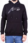 Twister 1910 Siyah Kapüşonlu Erkek Sweatshirt