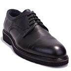 Dagoster DMA08-217C Siyah Ortopedik Günlük Erkek Deri Ayakkabı