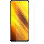 Xiaomi Poco X3 Uyumlu Ekran Koruyucu Screen Protector Tempered Glass Kristal Netliğinde %100 HD Görüntü, Yüksek Kalite Temperli Kırılmaz Cam