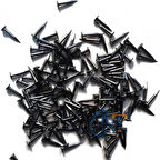 Klips, Menteşe, Ayağı Çivisi 7mm Çelik - Siyah 100gr