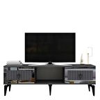 LİNDA TV SEHPASI (ALT MODÜL) ANTRASİT-GÜMÜŞ