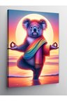 Kanvas Tablo Yoga Yapan Panda