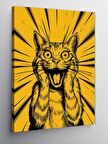 Kanvas Tablo Şaşıran Kedi
