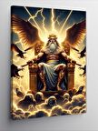 Kanvas Tablo Kartallar Ve Zeus