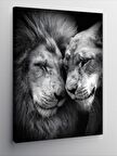 Kanvas Tablo Erkek Ve Dişi Aslan