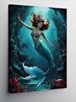 Kanvas Tablo Su Altındaki Deniz Kızı