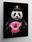 Kanvas Tablo Polis Panda ve Donut