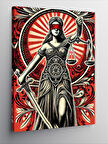Kanvas Tablo Adalet Tanrıçası Temalı Kadın