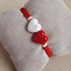 Cumhuriyet 100. Yıl Kalpli Murano Bileklik 