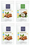 KetoCook 3+1 Avantajlı Set (Ketojenik Badem Unu X 3 Adet + Ketojenik Hindistan Cevizi Unu X 1 Adet)