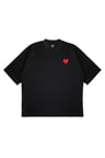Unisex Oversize COMME DES GARÇONS BASIC Baskılı Boxy Fit Kalın Kumaşlı (240gsm) T-shirt