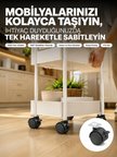 4’lü Kilitli Tekerlek Ayak 4 cm Sessiz ve Dayanıklı