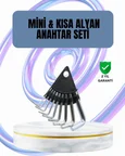 9 Parça Alyan Anahtar Seti Altıgen Uçlu Mobilya ve Tamir İçin